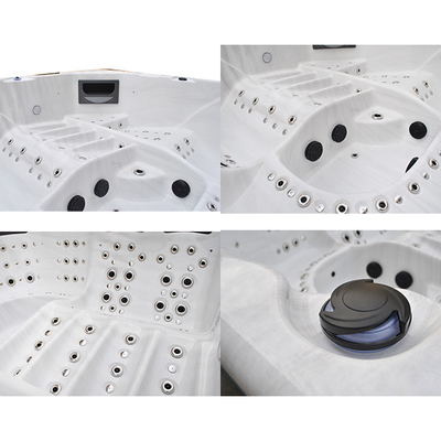 Balboa Ingenious Outdoor Luxury Garden Hot Tub السباحة Spas Air Jetted Bath Tub. حوض الاستحمام المتدفق بالهواء