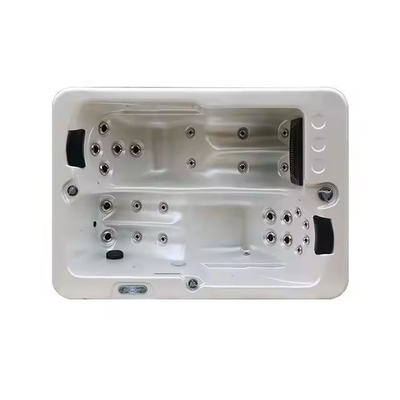 حمامات الحديقة الساخنة مع 2 صالونات للعائلة مساجات خارجية حمامات استحمام مستقلة مع أضواء LED