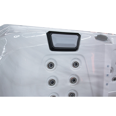 حوض استحمام مستطيل مستقل مع 3KW قوية / 110 ~ 220V السخان الكهربائي للمنتجع والمساج