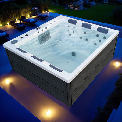 Customized Acrylic Massage Bathtub Family SPA Pool طاقة توفير ومكافحة التجمد حوض ساخن