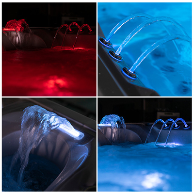 American Air Jets Whirlpool Massage حوض استحمام ساخن أكريليك حوض استحمام خارجي