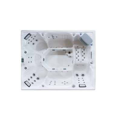 حوض استحمام مستطيل مستقل مع 3KW قوية / 110 ~ 220V السخان الكهربائي للمنتجع والمساج