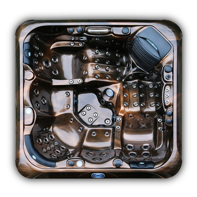 M-780D 5 أشخاص حوض استحمام ساخن أكريليك رخام أبيض نظام التحكم بالبوا نظام تحكم تدليك حوض الاستحمام دوامة